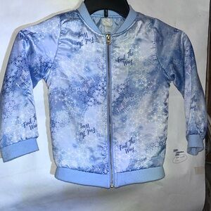 Little Girls FROZEN Coat Jacket Blue